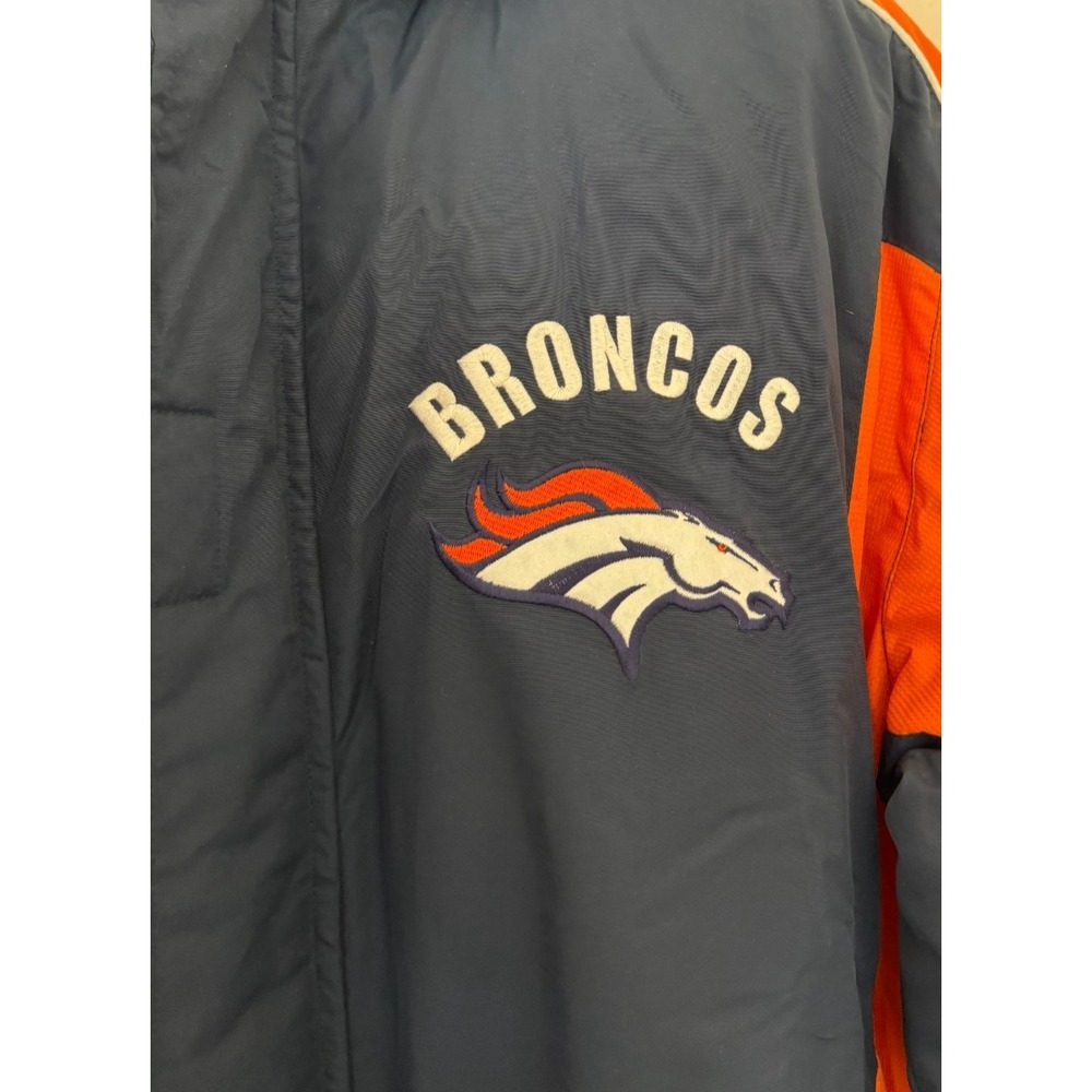 Vintage Denver Broncos Jacket XL Insulated Gorpcore 2000's Retro Full Zip Coat - Picture 8 of 16
